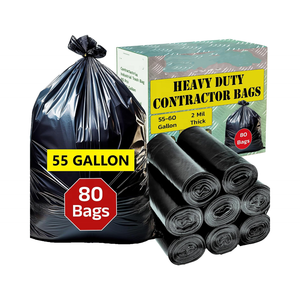 Sacs poubelle robustes pour entrepreneur, 55 gallons, sacs à déchets pour construction, sacs à ordures pour poubelle - Product Image 2
