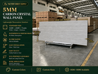 Planche en cristal de carbone de 5 mm, surface tactile chaude en cristal de carbone pour les maisons de retraite, les centres pour personnes âgées, les rampes d'accès