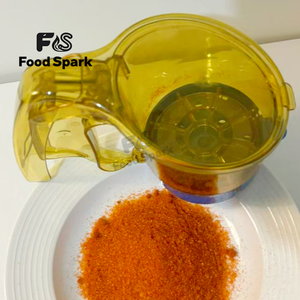 Distributeur d'assaisonnements pour fast-food style KFC, pot à épices pour poulet frit avec base bleue - Product Image 3