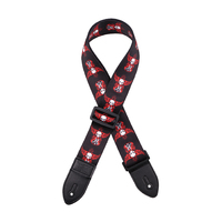 Sangle de guitare électrique acoustique en Polyester de haute qualité pour basse Sublimation nouvellement développée métal coloré et plastique