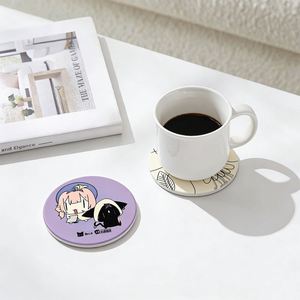 Sous-verres personnalisés en céramique et liège absorbants avec impression de logo sur mesure pour bar, bière, café – Prix abordable - Product Image 2