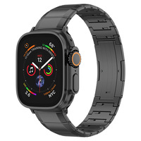 Correa de reloj de liberación rápida de titanio de un enlace para Apple Watch 10 42mm 46mm diseño deslizante lateral correa de Metal para IWatch Series 9 8 7 6