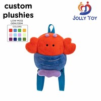 Sac à dos en peluche personnalisé de haute qualité, jouets en peluche, sacs en peluche sur mesure, sacs à dos en peluche personnalisés