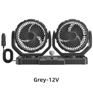 Dual <b>Head</b> Van Truck <b>Fan</b> for Dashboard with 2 Wind Speed Adjustable Double <b>Head</b> <b>Fan</b> 12V 24V Auto Vehicle <b>Fan</b> - Product Image 6
