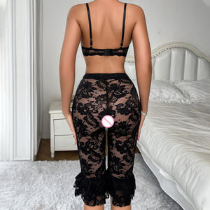 Lencería Sexy de Encaje, Transparente, Ecológica y Transpirable para <span class=keywords><strong>Mujer</strong></span> - Product Image 4