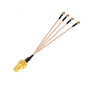สายเคเบิล RG316 แบบหัวต่อ F Type ตัวผู้ แบบ Crimp ไปยังหัวต่อ TS9 ตัวผู้ สายโคแอกเชียล RG316 RG178 สาย PVC RG58 สำหรับอุปกรณ์ RF ความยาว 25 ซม. 10 ซม. 15 ซม. 50 โอห์ม M58 - Product Image 1