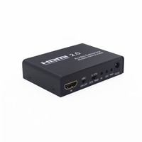 Adaptateur HDMI vers HDMI avec extracteur audio 7.1, 4K 60Hz YUV 4:4:4 HDR HDMI 2.0 vers optique RCA L/R 3.5mm Toslink SPDIF Audio