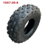 Pneu tout-terrain radial sans chambre à air YUEBO 19x7-8 pour quad et voiture, garantie 1 an, fabriqué dans le Zhejiang