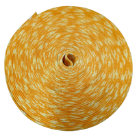 Ruban tissé jacquard rayé personnalisé de 38 mm pour chaussures, sacs, vêtements, couture DIY, OEM, ODM, échantillon gratuit