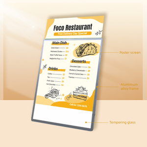 Tùy chỉnh nhôm hình chữ nhật Diode Bảng điều khiển hiển thị lightbox với độ sáng cao cho các nhà hàng và triển lãm-Giao hàng nhanh chóng - Product Image 6