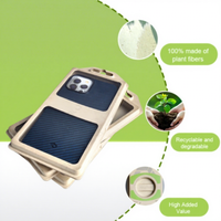 Accessoires de téléphone personnalisés en gros, boîte d'emballage en papier recyclable, emballage en pulpe moulée biodégradable