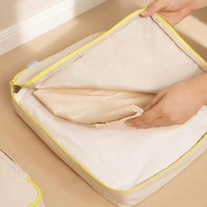 Ensemble <span class=keywords><strong>de</strong></span> sacs <span class=keywords><strong>de</strong></span> rangement pour voyages en famille, organiseur <span class=keywords><strong>de</strong></span> valise, cubes <span class=keywords><strong>de</strong></span> rangement avec cubes pour vêtements, trousse <span class=keywords><strong>de</strong></span> toilette, pochette pour sous-vêtements et passeport - Product Image 3