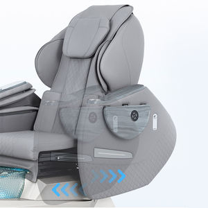 Nouveau fauteuil de pédicure de luxe pour salon de beauté, avec spa pour les pieds sans tuyauterie à pompe à décharge électrique, massage Shiatsu et lavabo intégré - Product Image 4