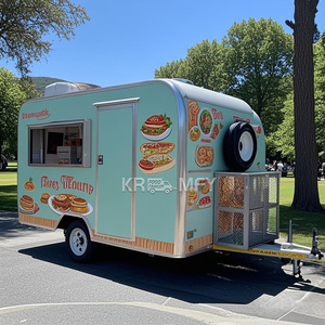 Chariot à crème glacée haute capacité, remorque mobile pour hot-dogs, camion de restauration pour bubble tea - Product Image 3