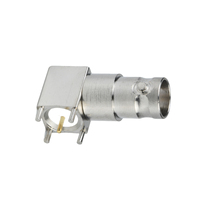 Connecteur coaxial RF BNC-KWE 50 ohms, angle droit, trou intérieur, connecteur BNC