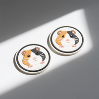 Cadeaux de promotion d'activité Logos personnalisés personnalisés Sous-verres en caoutchouc écologiques absorbant l'eau