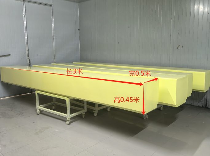 Bright yellow 3000*500*450