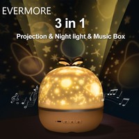 EVERMORE – veilleuse étoilée pour bébé, projecteur d'étoiles, veilleuse pour enfants