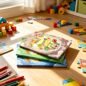 Impression de livres pour enfants avec reliure parfaite personnalisée, pelliculage mat, couverture souple, livre d'histoires - Product Image 2