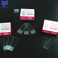 Frosted Adhesive Microscope Slides Laboratory Glassware 25mm PC OEM Customizable-Microscope Glass Slide 7101 7102