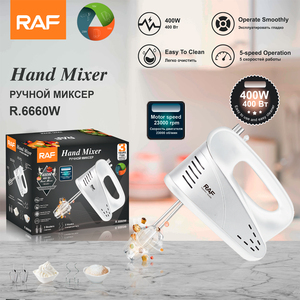 Batteur électrique multifonctionnel RAF à <span class=keywords><strong>double</strong></span> tige, 5 vitesses, pour pétrir la pâte, les œufs, avec crochet, <span class=keywords><strong>fouet</strong></span> et batteur - Product Image 2