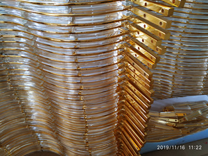 Diam 2m <span class=keywords><strong>metro</strong></span> de ancho oro vela boda salón de banquetes gran Maria Teresa cristal candelabro - Product Image 6