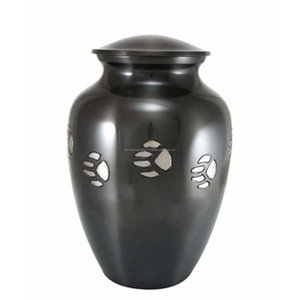 Classic Pewter Paw Print Medium Pet Cremation <b>Urn</b> for <b>Cat</b> & Dog Pet Ashes Cremation Memorial Handmade <b>Urns</b> - Product Image 4