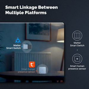 MOES Tuya Matter WiFi interruptor de luz inteligente UE versión de la aplicación de Control remoto funciona con <span class=keywords><strong>Alexa</strong></span> Google Home <span class=keywords><strong>Apple</strong></span> Homekit Smartthings - Product Image 3