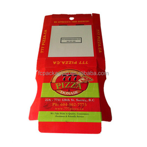 Atacado <span class=keywords><strong>8</strong></span> 10 12 16 Polegada Caixa De Pizza Personalizada Levar Caixas De Papel Ondulado Caixa De Pizza De Papelão Atacado - Product Image 3