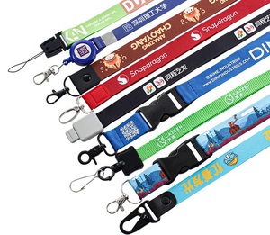 Cordón para Llaves Negro Personalizado con Impresión en Serigrafía, Sin Pedido Mínimo, con Hebilla - Product Image 6