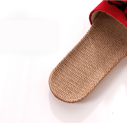 2021 Women Summer Casual Slides Comfortable Flax Slippers Striped Bow Linen Flip Flops Platform Sandals For Ladies Indoor Shoes
