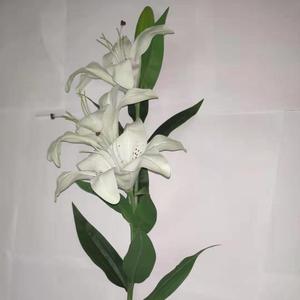 Gros latex artificiel vraie touche fleur de <span class=keywords><strong>lys</strong></span> pour bouquet de mariage - Product Image 5