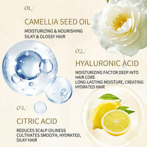 Crème revitalisante capillaire de luxe à la kératine, marque privée, réparation, lissage, cheveux abîmés, secs, bouclés, frisés, parfum longue durée, OEM ODM - Product Image 4