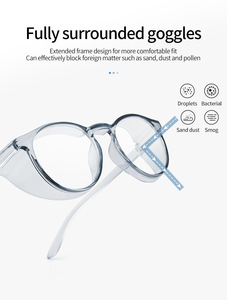 Haute qualité anti impact UV400 Anti-buée anti lumière bleue ordinateur anti-rayonnement lunettes de sécurité EN166