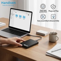 Boîtier externe pour disque dur SSD de 2,5 pouces, design horizontal, rouge, USB 3.1 Gen 2, vente en gros pour console de jeu, échange à chaud