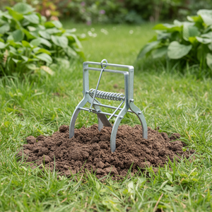 Vente chaude Piège à taupes robuste pour extérieur en acier galvanisé durable, outil de lutte contre les animaux humain et durable pour le jardin et la ferme - Product Image 1