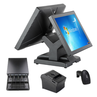 Système de point de vente OEM/ODM, écran tactile 17 pouces, caisse enregistreuse tout-en-un, matériel Windows Android, points de vente