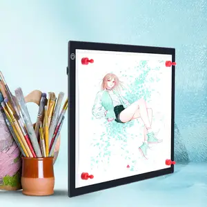 Tablet gráfico digital a4 jishengke, artístico, arte, prancheta, desenho, iluminação portátil, tablet eletrônico