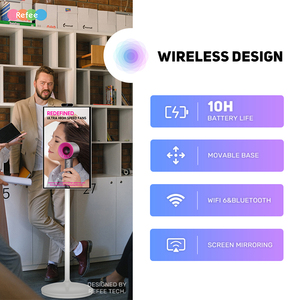Pantalla Táctil PCAP Portátil y Móvil, Smart <span class=keywords><strong>TV</strong></span> de 27 y 32 Pulgadas, Reproductor de Publicidad Digital Android Giratorio, SDK OEM para Ascensores y Metro - Product Image 3