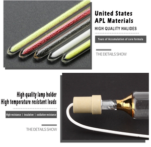 Lámpara de Haluro Metálico UV para Secado de Revestimientos de Cuero, Vida Útil de 1000 Horas - Product Image 2