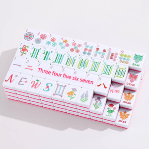 Set Mahjong Americano all'Ingrosso 166 Tessere in Melamina con Supporti, Valigetta e Libretto di Regole - Kit Completo Standard NMJL Personalizzabile - Product Image 1
