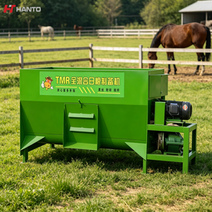 Mélangeur d'aliments stationnaire 3m³ à double arbre et entraînement par courroie pour 30-45 vaches, petit bétail - Product Image 1