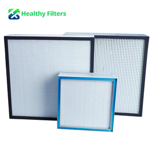 Filtre HEPA H13 H14 à haute efficacité avec cadre en aluminium et joint en gel, réservoir de liquide pour système de ventilation CVC de salle blanche - Product Image 1