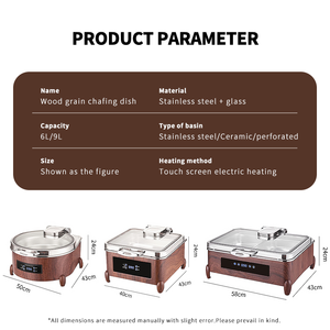 Calentador de Comida Eléctrico WINNERS con Cubierta Visible Hidráulica que Imita la Madera, Acero Inoxidable 304, con Pantalla Táctil - Product Image 2