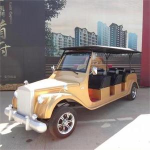 Usine Vente Parc D'attractions Installations 9-11 Capacité Moteur Électrique <span class=keywords><strong>Bus</strong></span> Touristique Électrique Voiture Vintage pour Amusement Ride - Product Image 6