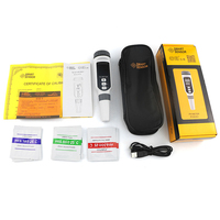 Nouveauté HEDAO PH828+ Testeur de pH intelligent à capteur en plastique, écran LCD grand format, chargement USB, personnalisable OEM, précision 0,05 pH