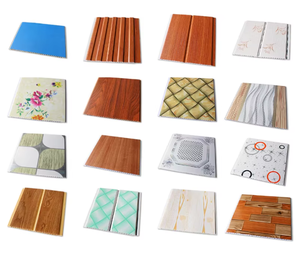 モダンデザインPVC天井パネル防水20mm 25mm 30mm幅プラスチックパネル内装外装 - Product Image 3