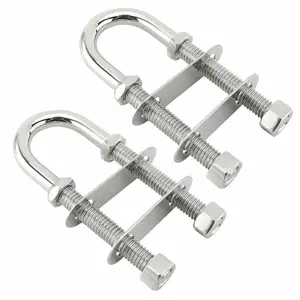 Stainless Steel 304 Bow Stern Eye U-Bolt Boat Marine Rigging Cleat M8 M10 M12