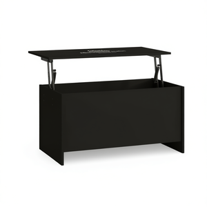Tavolino da Caffè in Legno Ingegnerizzato Nero 40.2x21.9x20.7 Pollici con Piano Sollevabile, Arredamento Moderno Minimalista per Soggiorno - Product Image 1