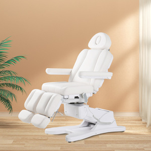 Dongpin Beauty Adjustable <b>Electric</b> Beauty Bed G901C White PVC Metal Frame Massage <b>Table</b> For Commercial Use - Product Image 1